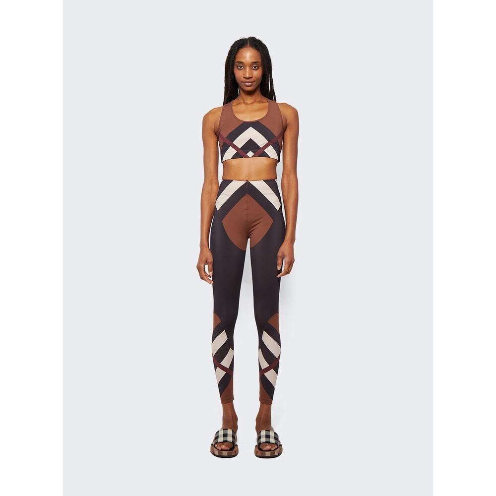 Burberry Tully Activewear Leggings and Crop Top Set Medium